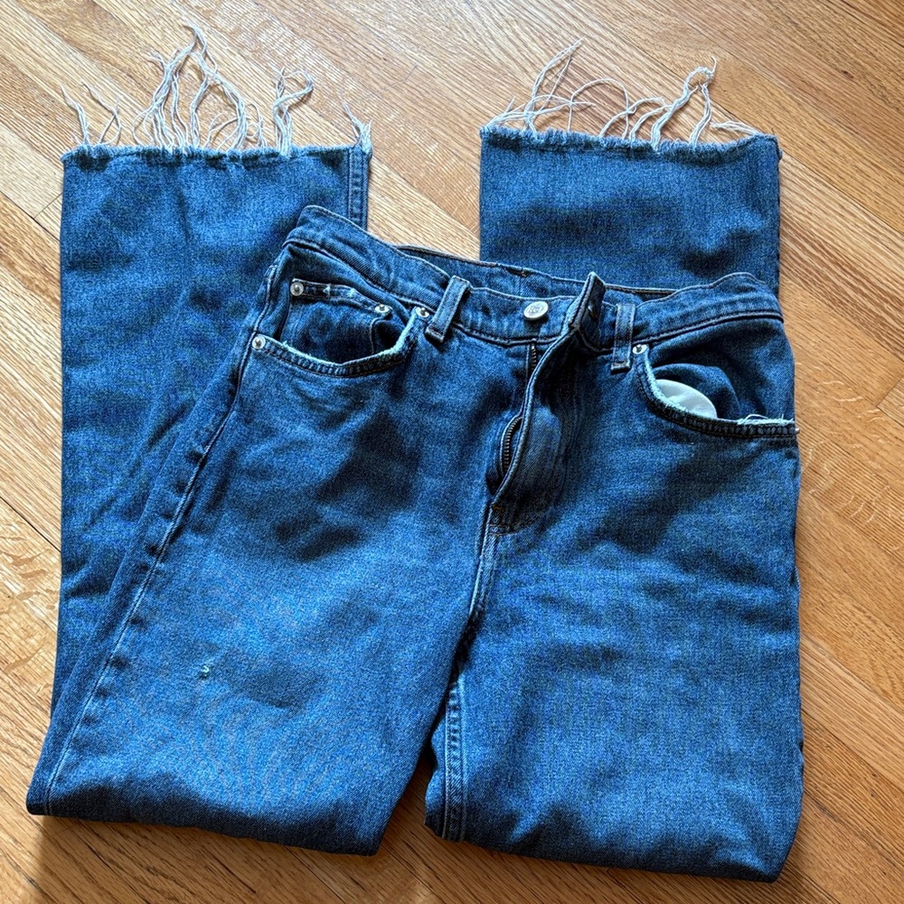 Reformation Cropped Flood Jeans